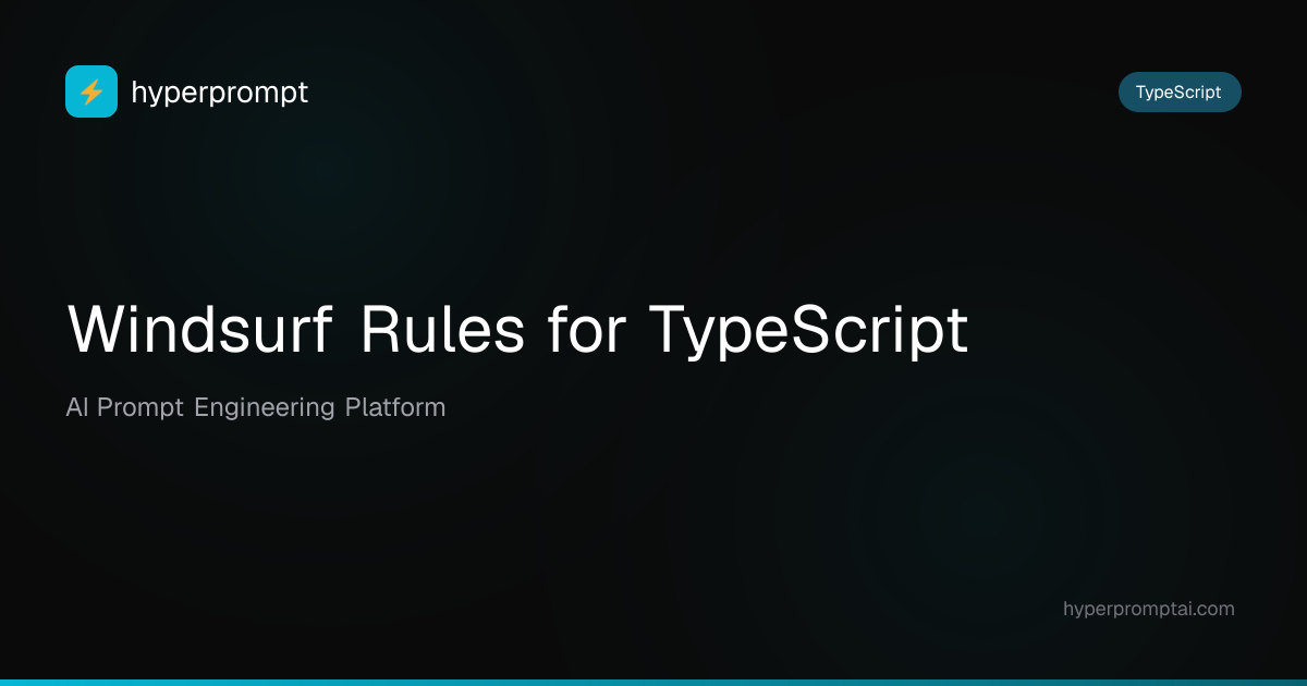Best Windsurf Rules for TypeScript in 2026 | HyperPrompt